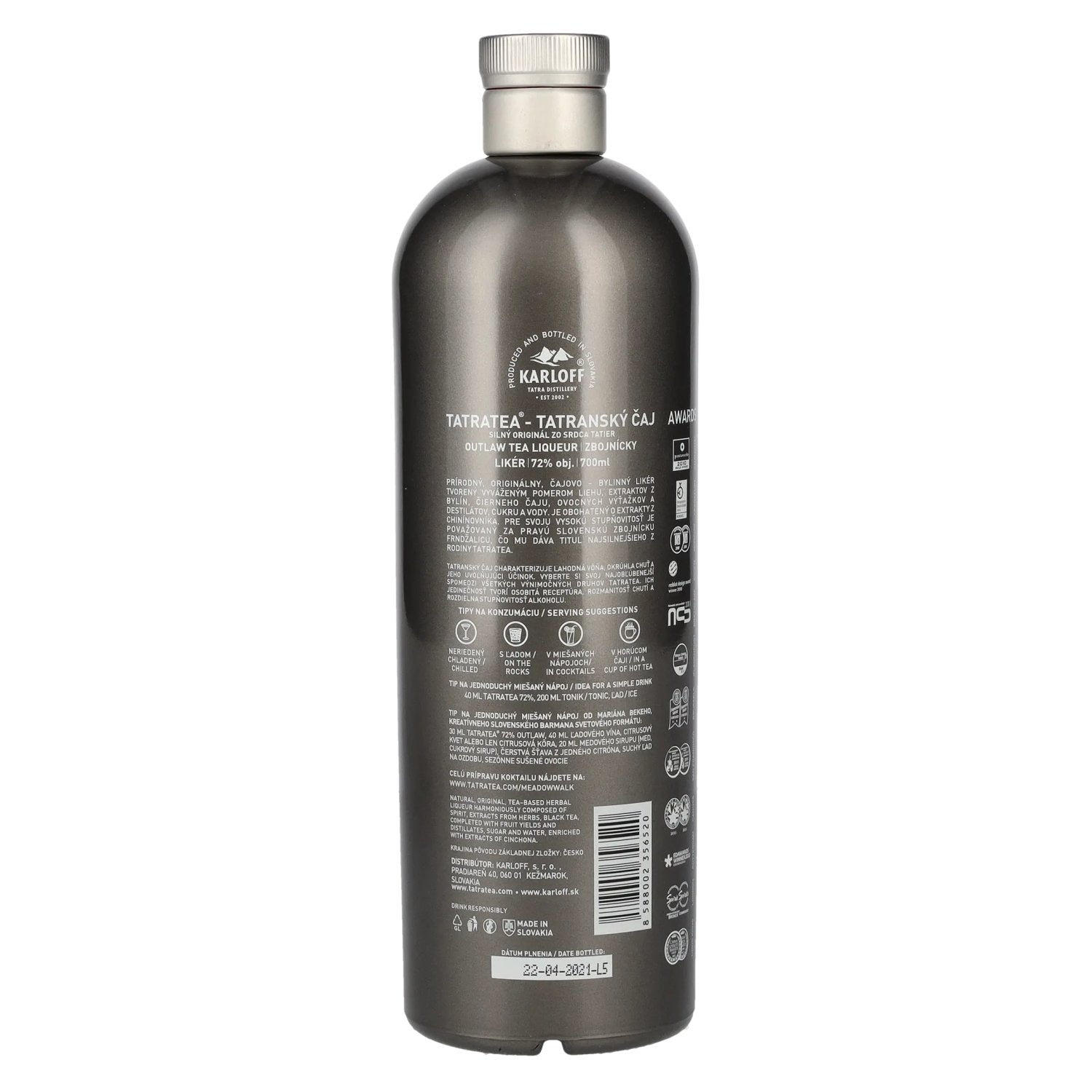 TATRATEA Outlaw Tea Liqueur 72% Vol. 0,7l