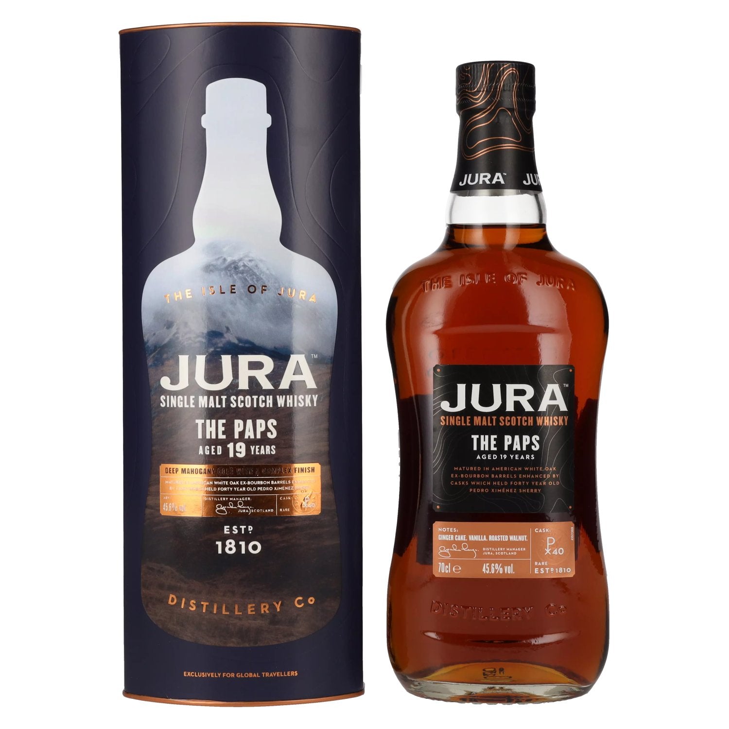 Jura THE PAPS 19 Years Old Single Malt Scotch Whisky 45,6% Vol. 0,7l in geschenkverpakking
