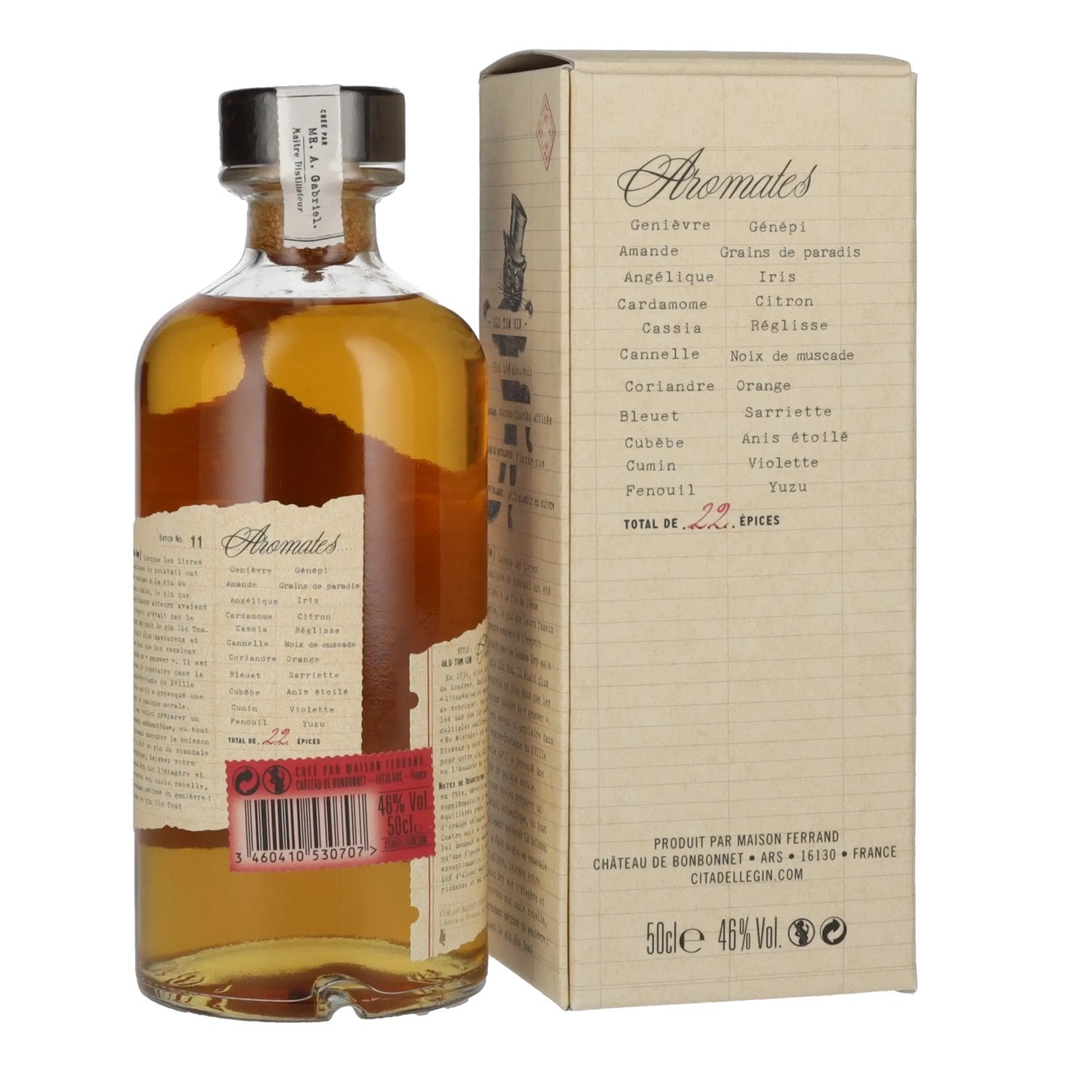 Citadelle NO MISTAKE Old Tom Gin 46% Vol. 0,5l in Geschenkbox