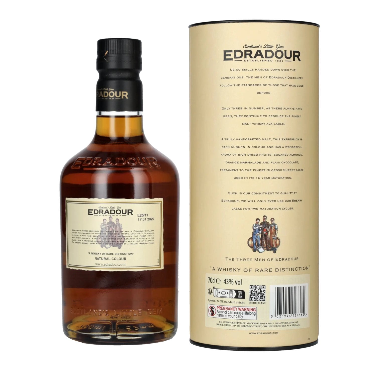Edradour 10 Years Old 43% Vol. 0,7l en boîte cadeau