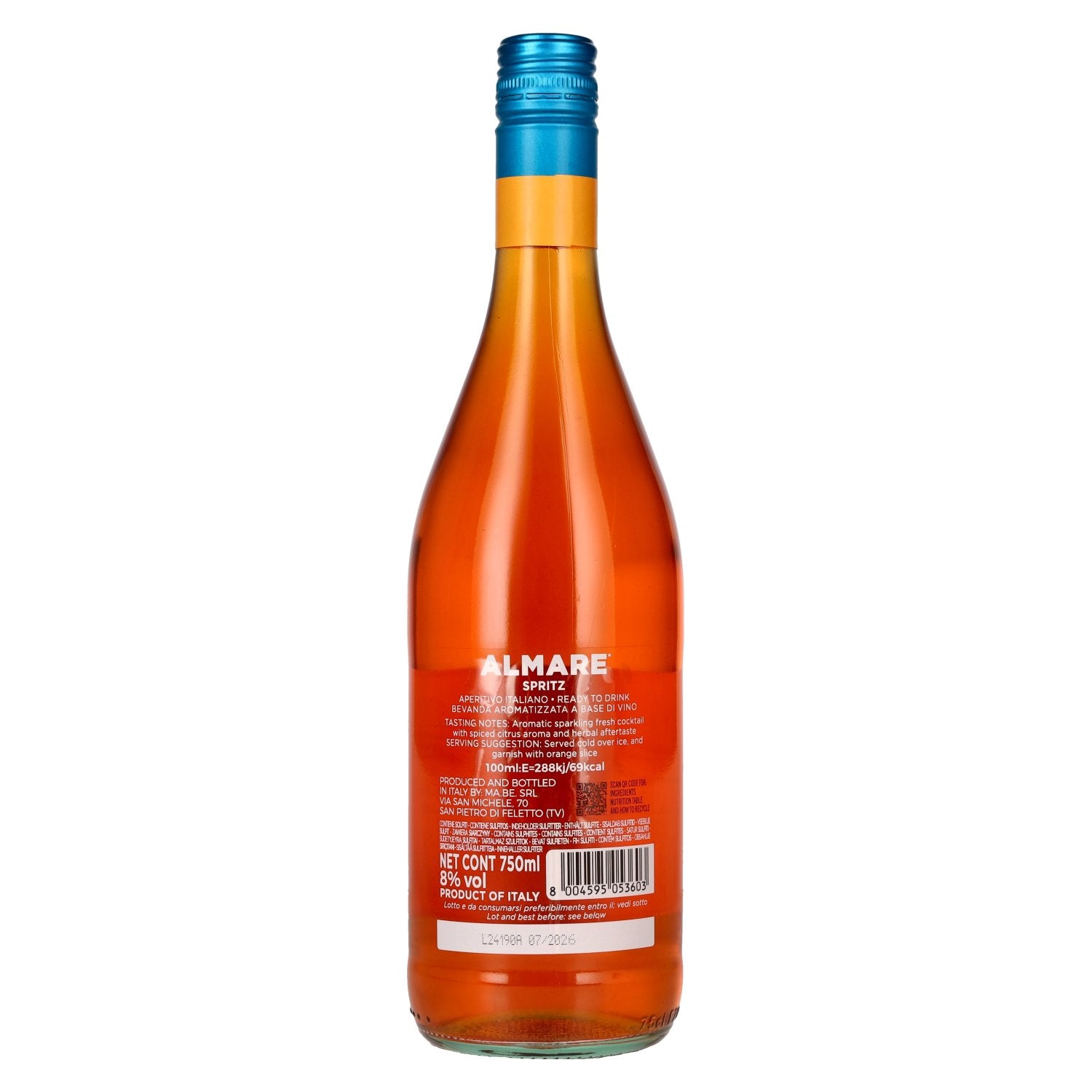 Almare Spritz Classico Aperitivo Italiano 8% Vol. 0,75l