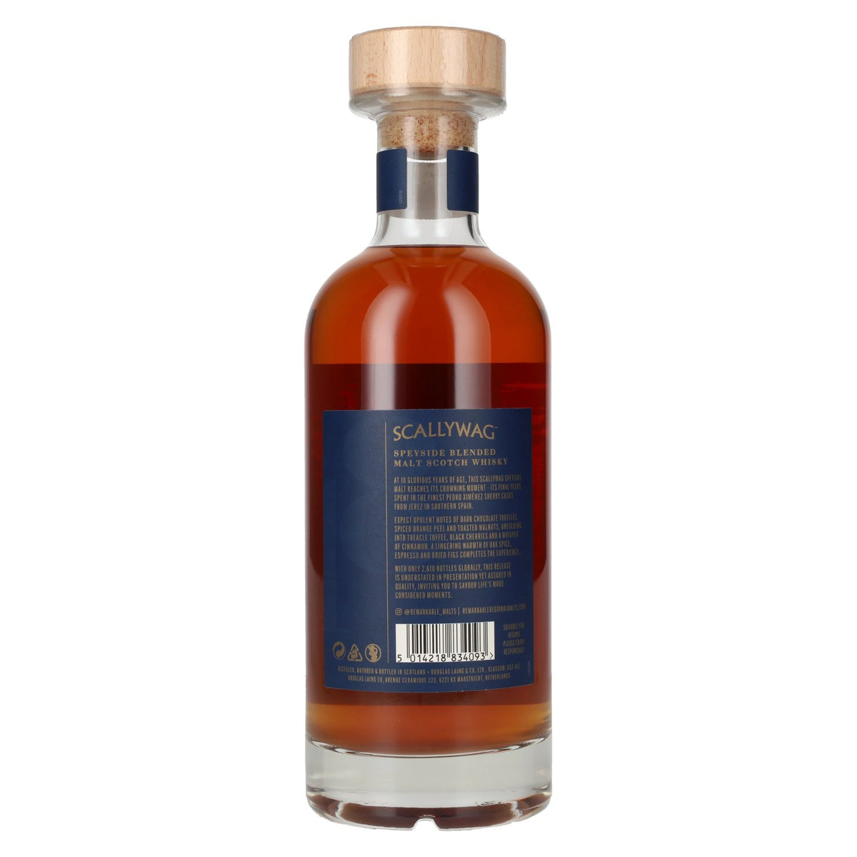 Douglas Laing Scallywag 18 ans d'âge, Speyside, blended malt, finition en fût de sherry PX, 46 % vol., 0,7 l