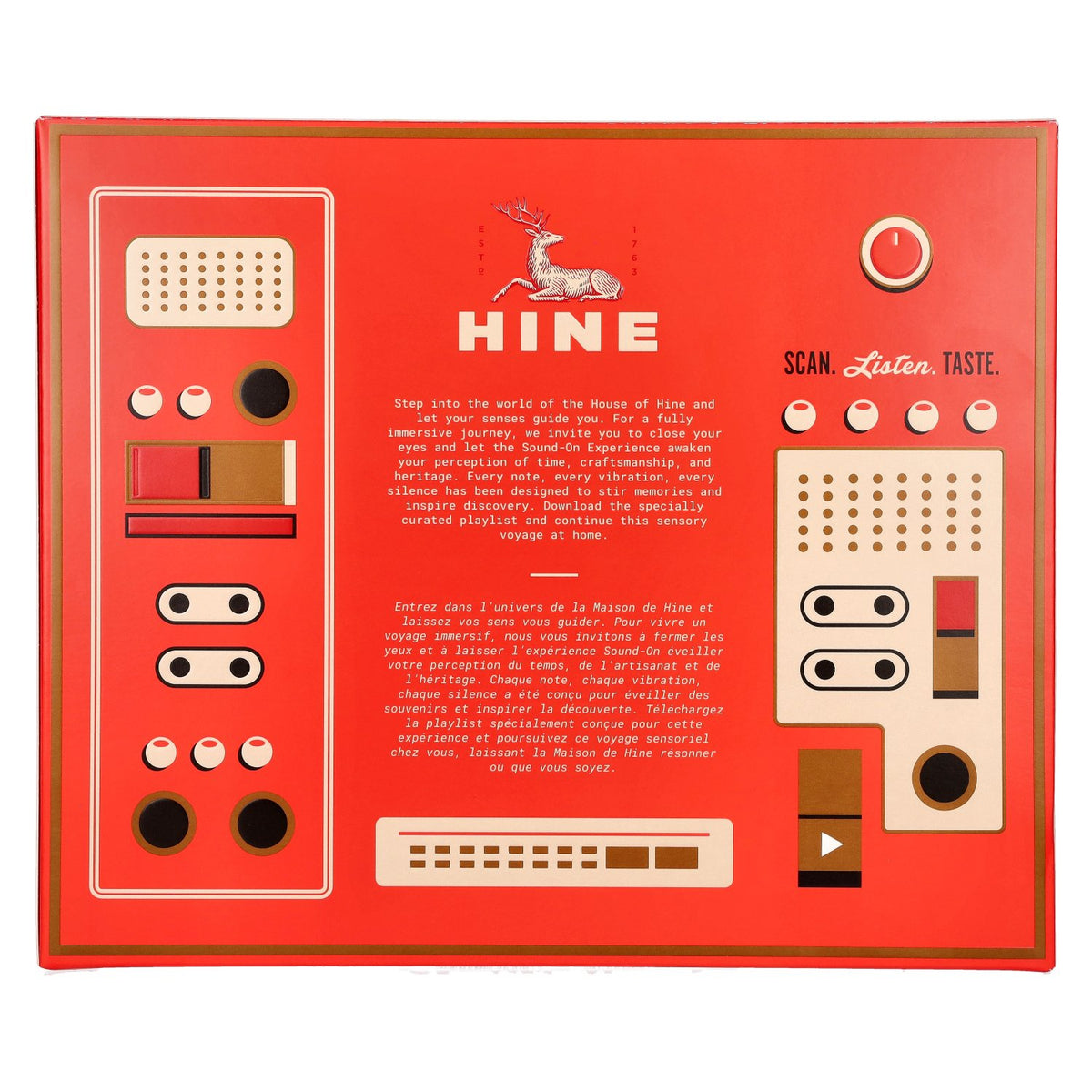 Hine RARE VSOP The Original Fine Champagne Cognac 40% vol. 0.7 l in a gift box with 2 glasses