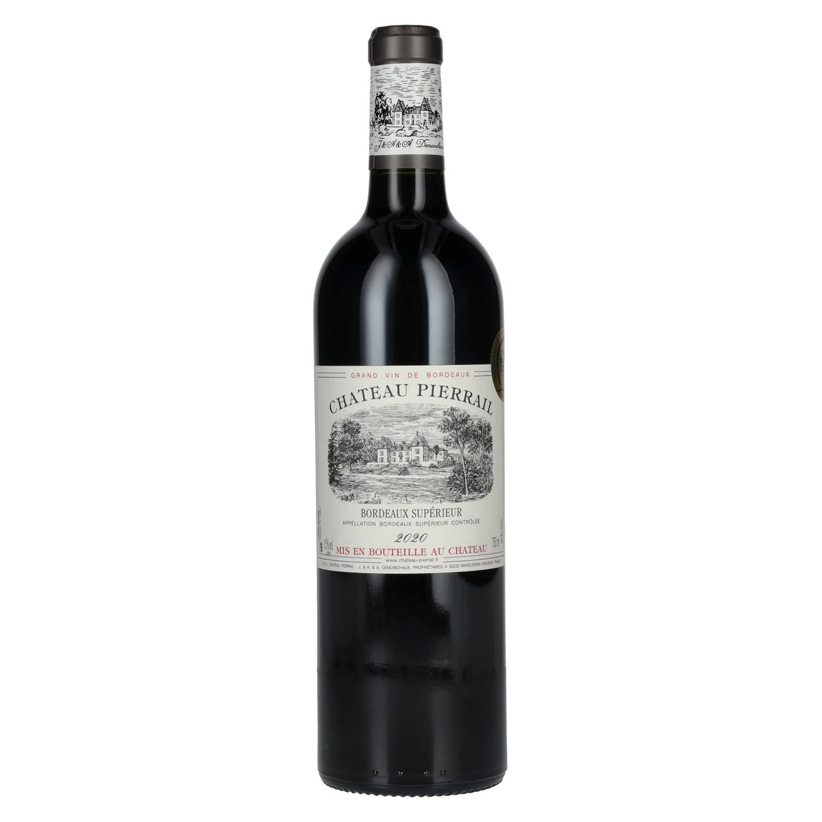 Chateau Pierrail Bordeaux Supérieur 2020 15% vol. 0,75 l