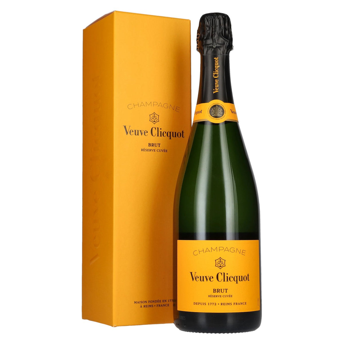 Veuve Clicquot Champagne Brut Réserve Cuvée 12,5% vol. 0,75 l in geschenkverpakking