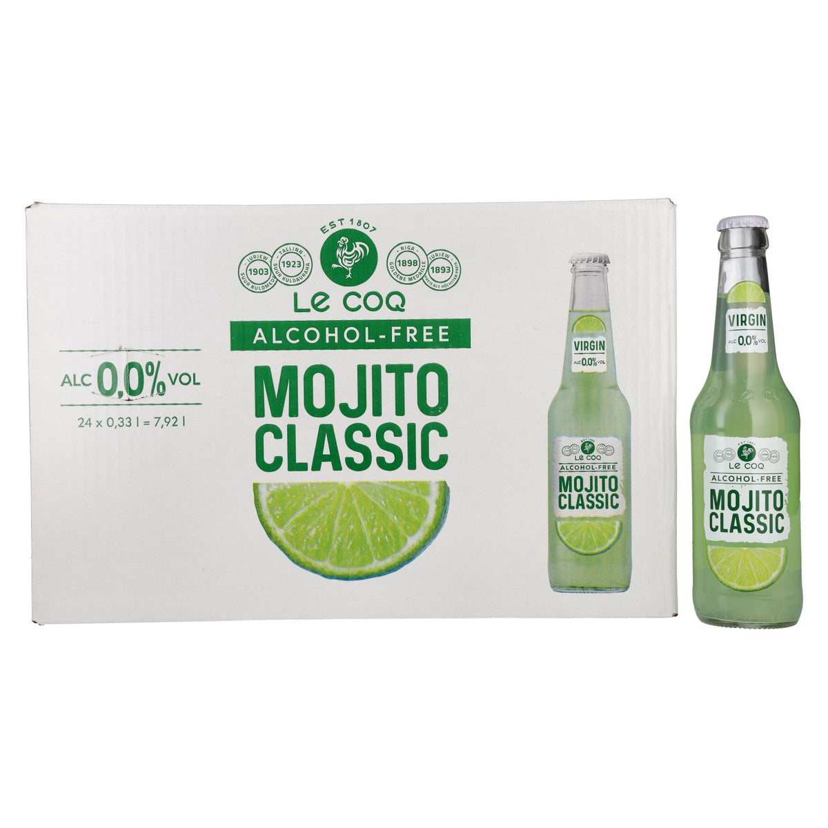 Le Coq MOJITO CLASSIC alcoholvrij 0,0% 24 x 0,33 l