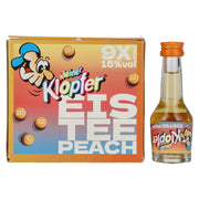 Kleiner Klopfer ijsthee perzik 15% vol. 9 x 0,02 l