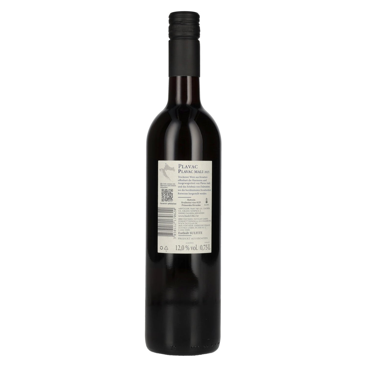 Badel Plavac Mali 2025 12 % vol. 0,75 l