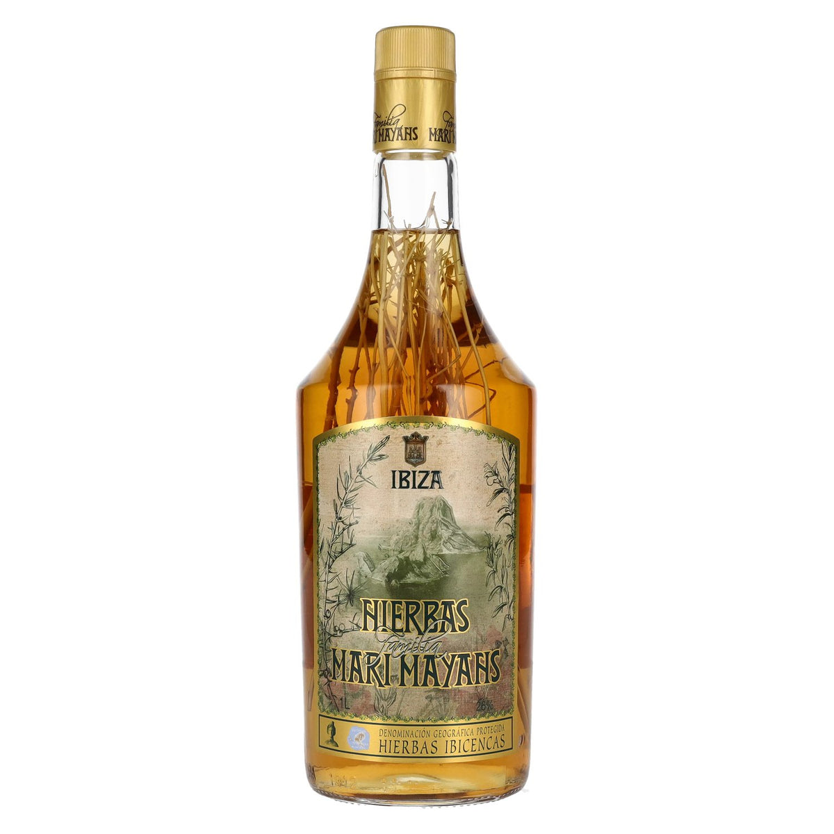 Mari Mayans Hierbas Ibicencas avec une branche, 26 % vol., 1 l