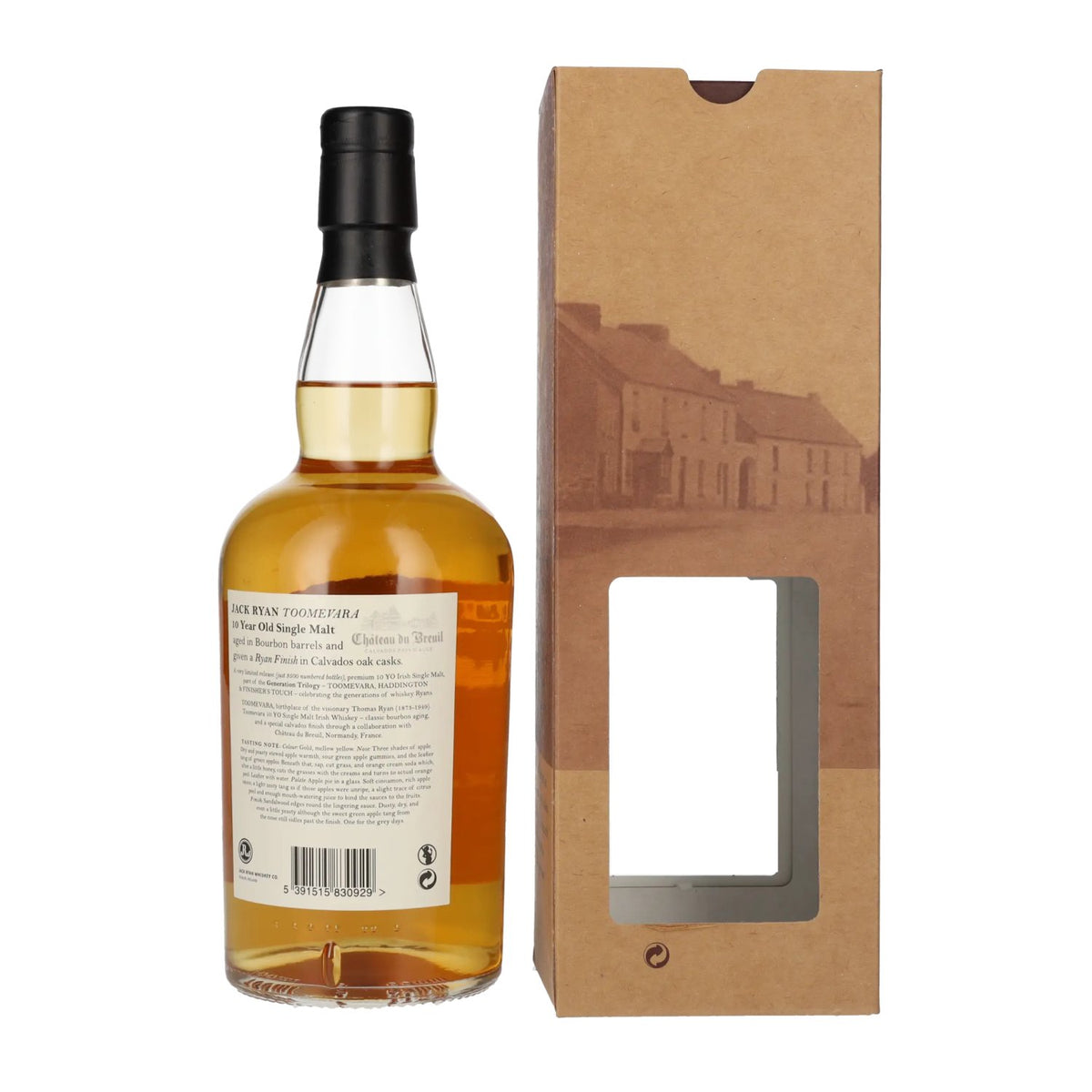 Jack Ryan TOOMEVARA 10 Years Old Single Malt Irish Whiskey Calavados Finish 46% Vol. 0,7l in gift box