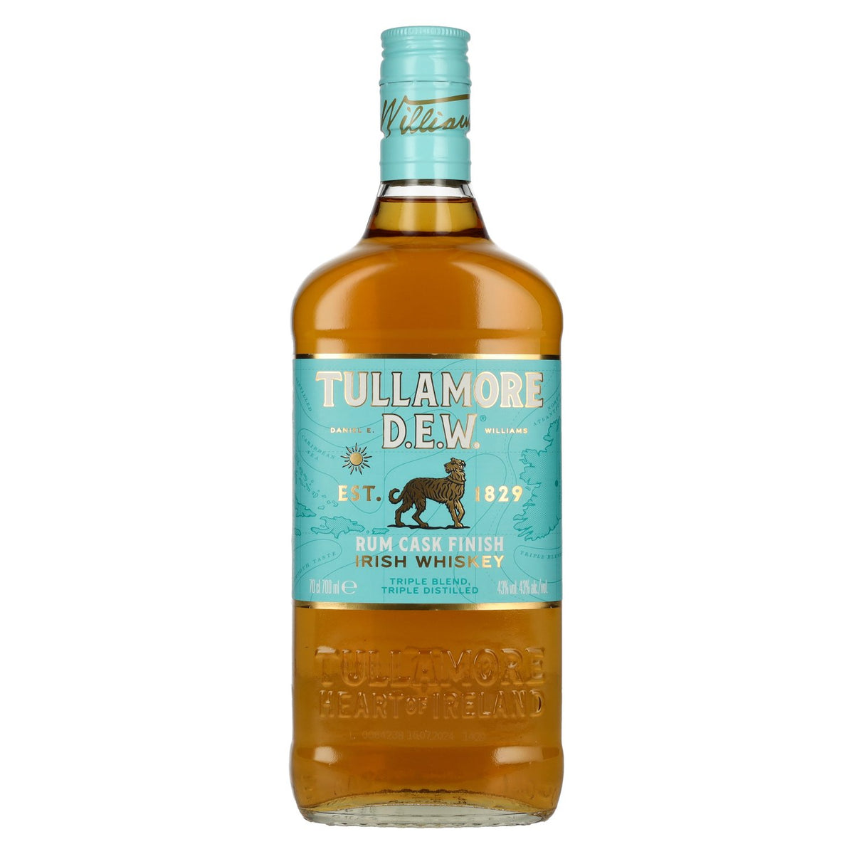 Tullamore D.E.W. Irish Whiskey RUM CASK FINISH 43% vol. 0.7 l