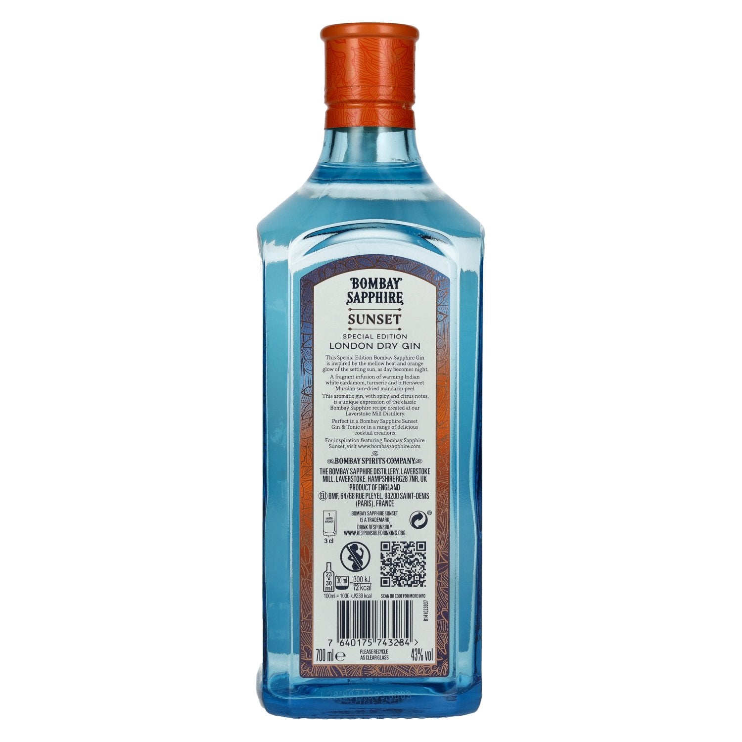 Bombay SAPPHIRE Sunset Special Edition 43% Vol. 0,7l