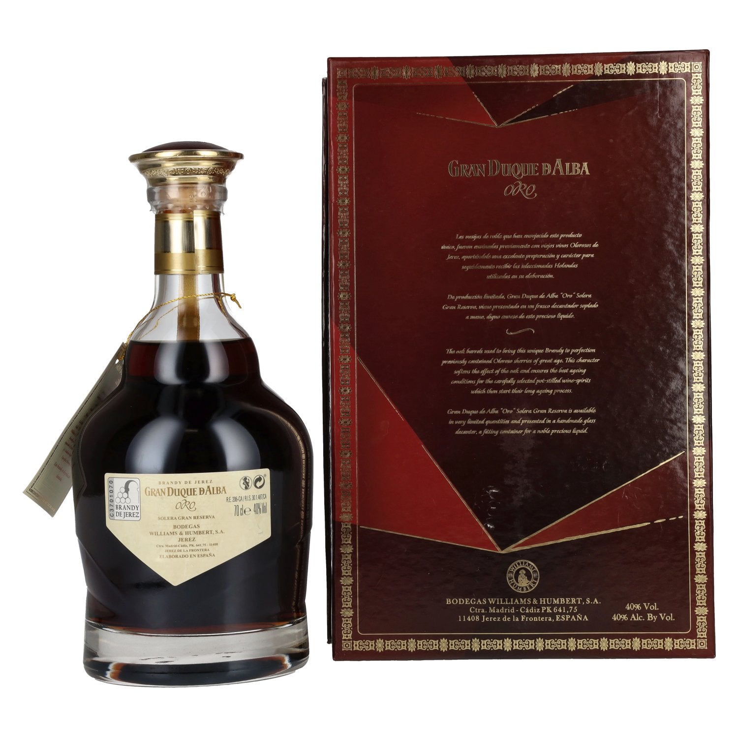 Gran Duque d'Alba ORO Solera Gran Reserva 40% Vol. 0,7l in Geschenkbox