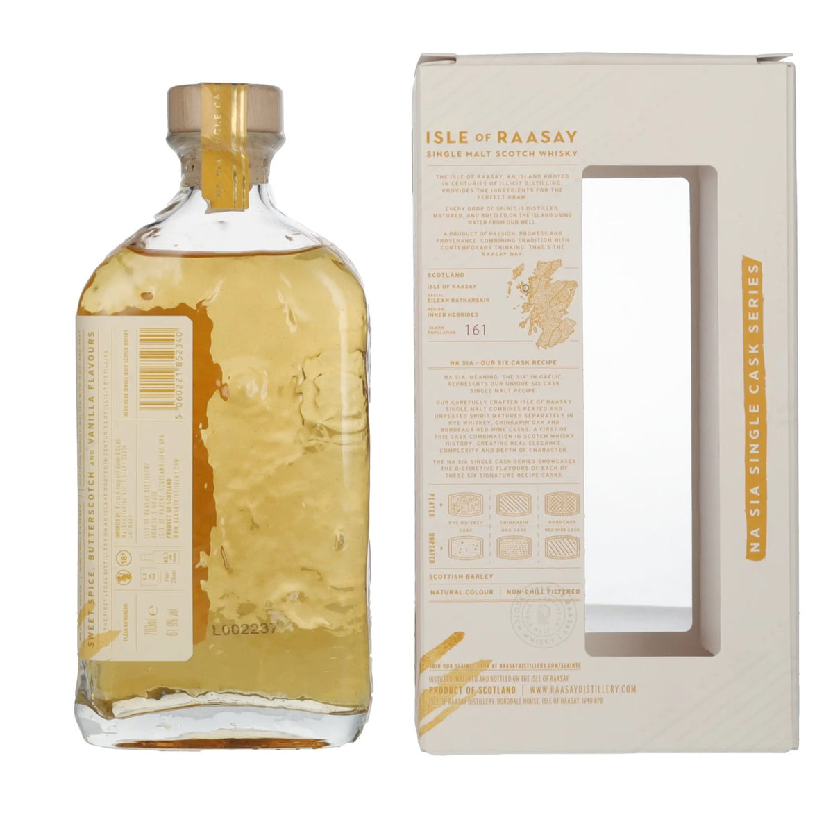 Isle of Raasay 5-Year-Old Rye Cask Single Malt 61.9% vol. 0.7l in a gift box