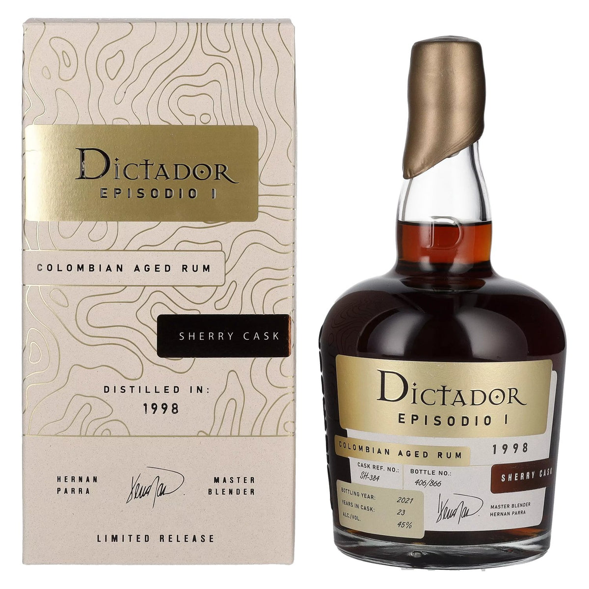 Dictador EPISODIO I 23 Years Old SHERRY CASK Rum 1998 45% vol. 0.7 l in a gift box