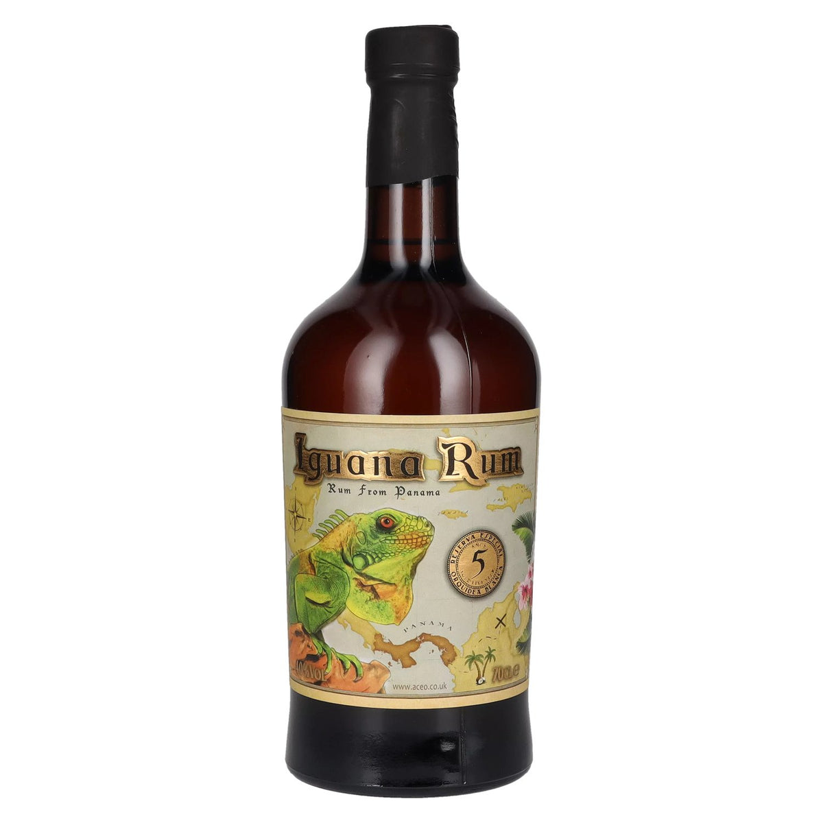 Iguana 5-Year-Old Rum from Panama, 40% ABV, 0.7 l