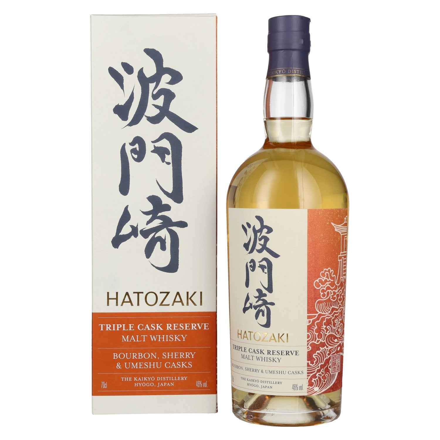 Hatozaki Triple Cask Reserve Malt Whisky 46% Vol. 0,7l in Geschenkbox
