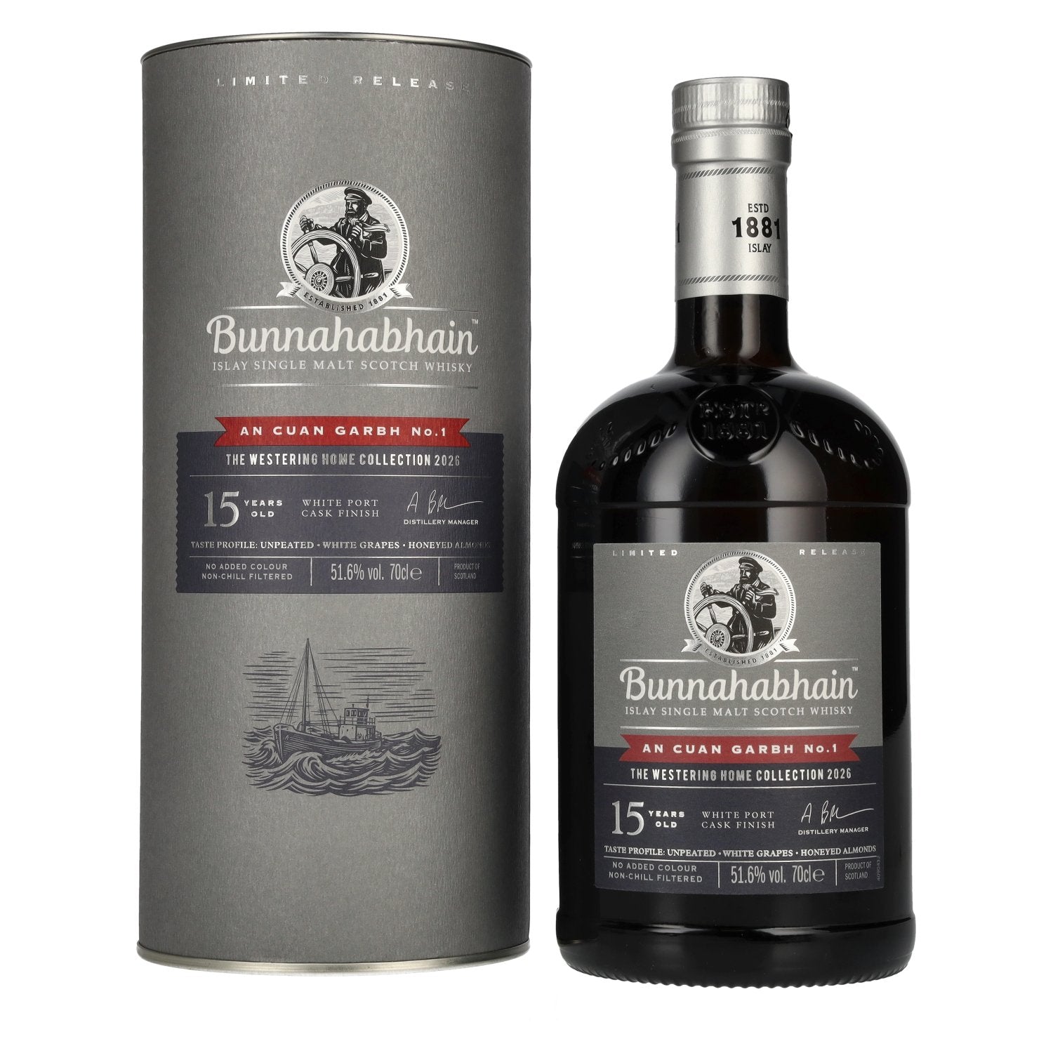 Bunnahabhain 15 Years AN CUAN GARBH No. 1 The Westering Home Collection Release 2026 51.6% vol. 0.7l in a gift box