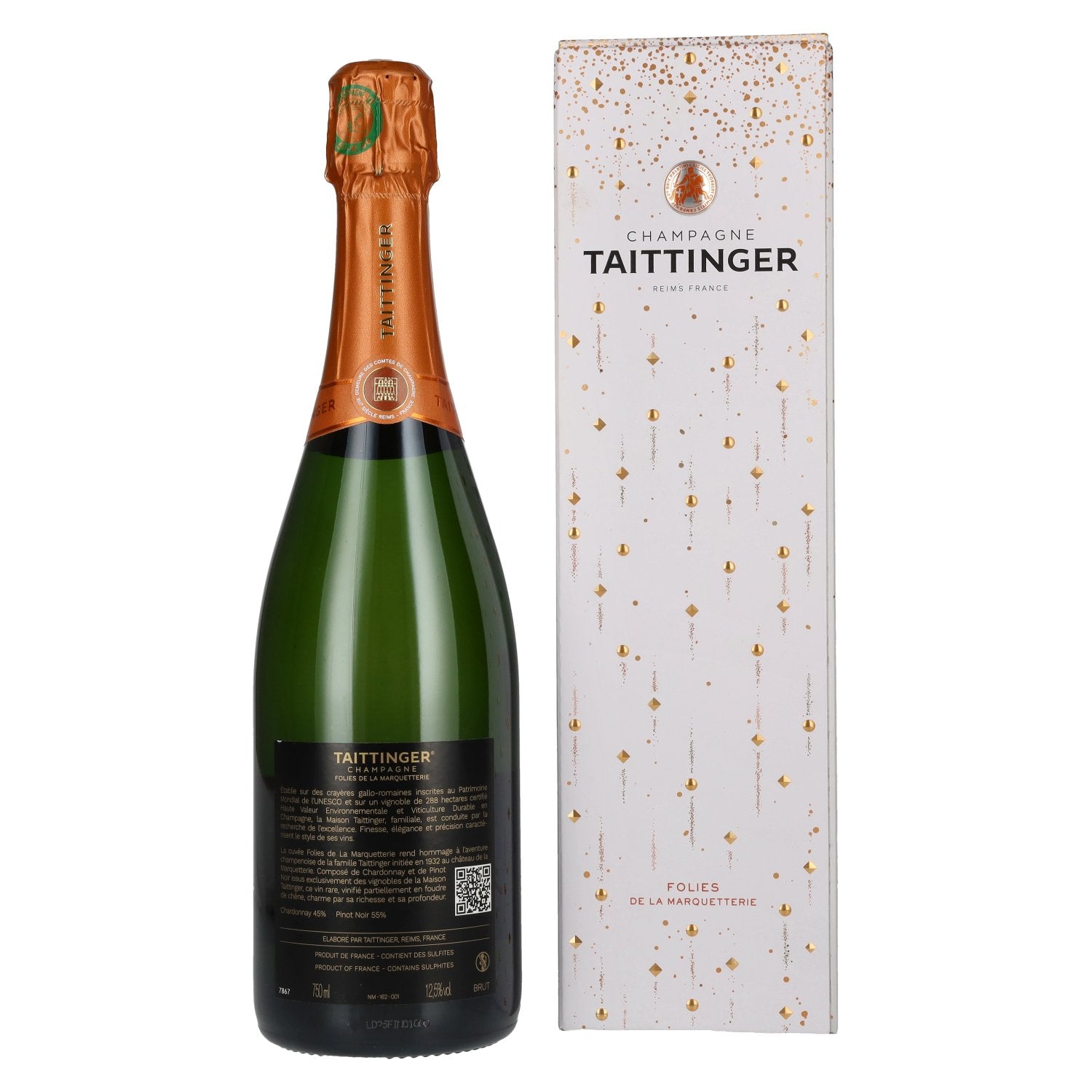 Taittinger Champagne Folies de la Marquetterie 12,5% Vol. 0,75l in Geschenkbox