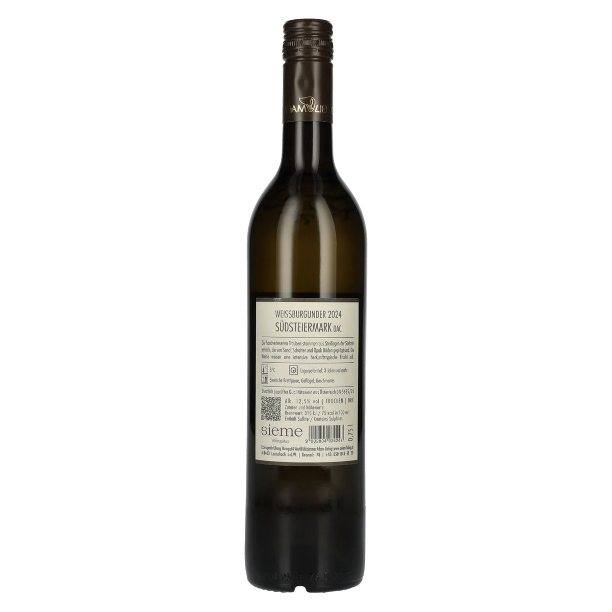 Adam-Lieleg Pinot Blanc Südsteiermark DAC 2024 12,5% Vol. 0,75l