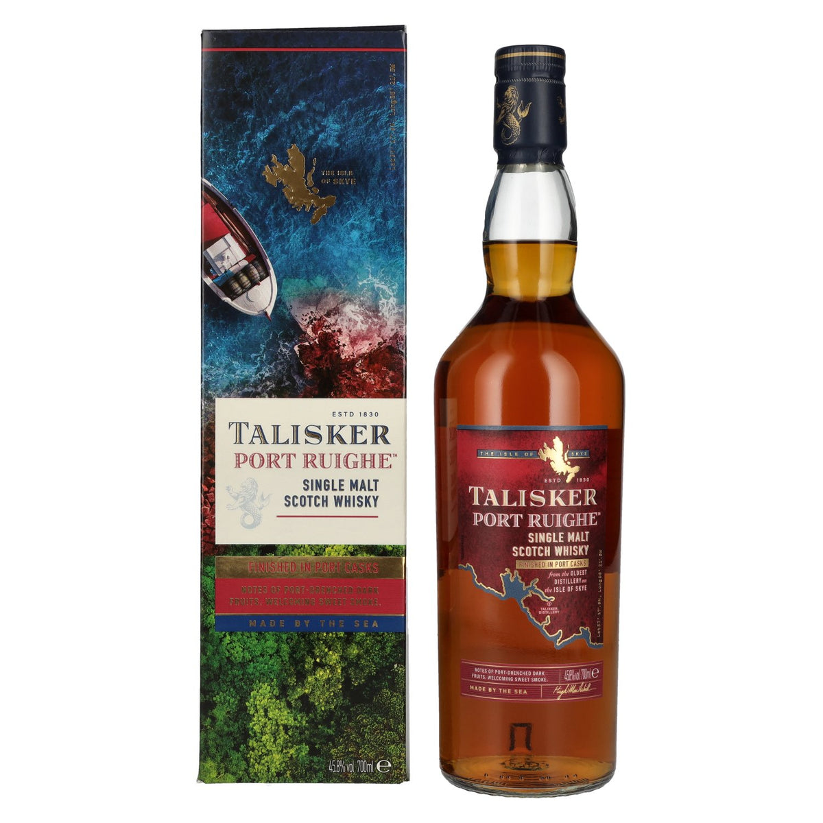 Talisker PORT RUIGHE Single Malt Scotch Whisky 45,8% vol. 0,7 l in geschenkverpakking