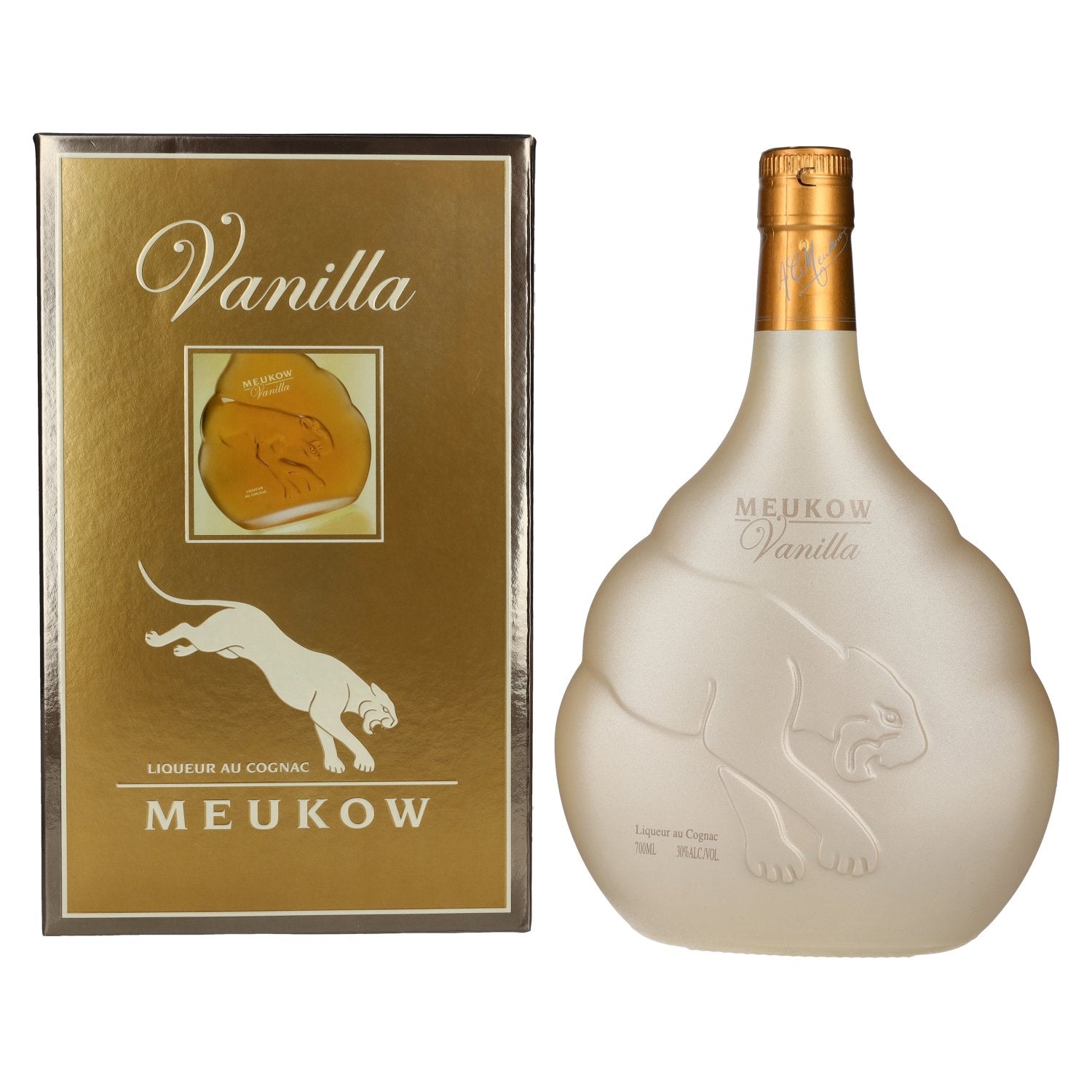Meukow Vanille Likeur au Cognac 30% Vol. 0,7l in geschenkverpakking