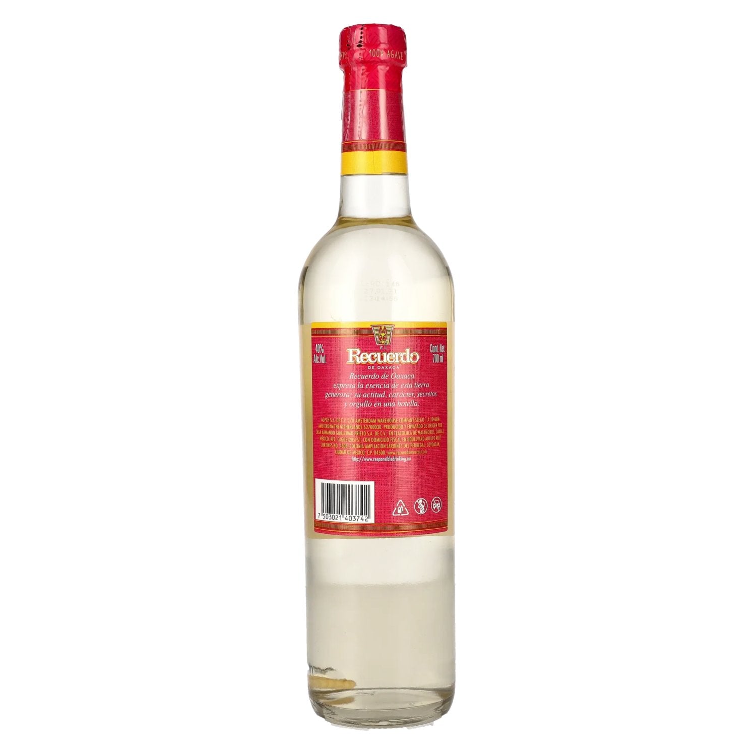El Recuerdo de Oaxaca Mezcal Abocado avec WURM 40% vol. 0,7l