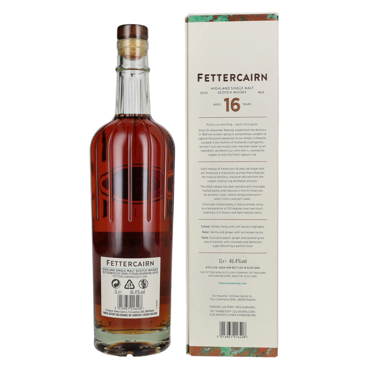 Fettercairn 16 Years Old Highland Single Malt Scotch Whisky 46,4% Vol. 1l in Geschenkbox