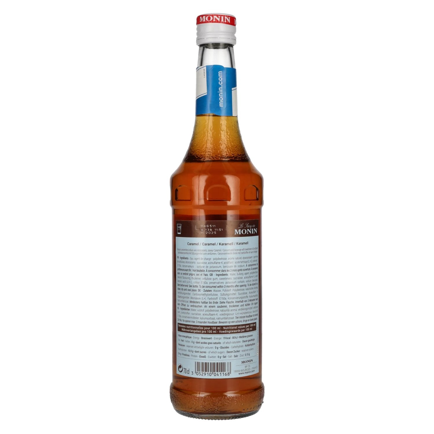 Le Sirop de Monin KARAMELL SANS SUCRE 0,7l