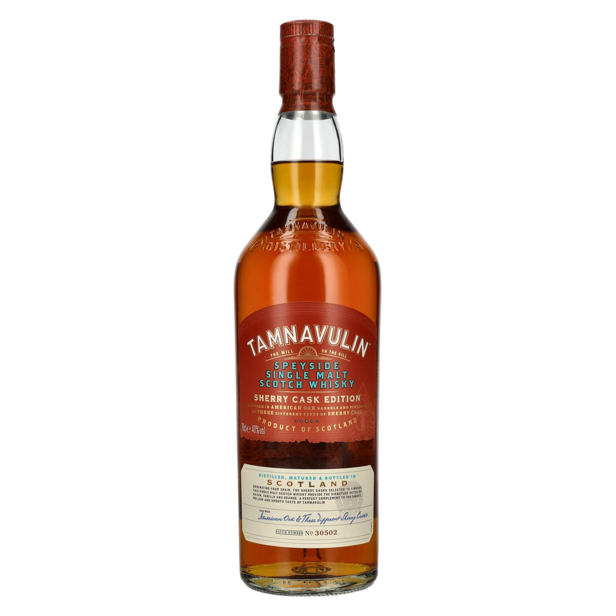 Tamnavulin SHERRY CASK Speyside Single Malt Scotch Whisky 40% ABV 0.7l