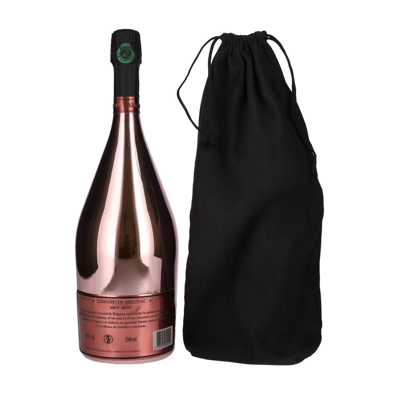 Armand de Brignac Champagne Rosé Brut 12,5% Vol. 1,5l in Velvet Bag