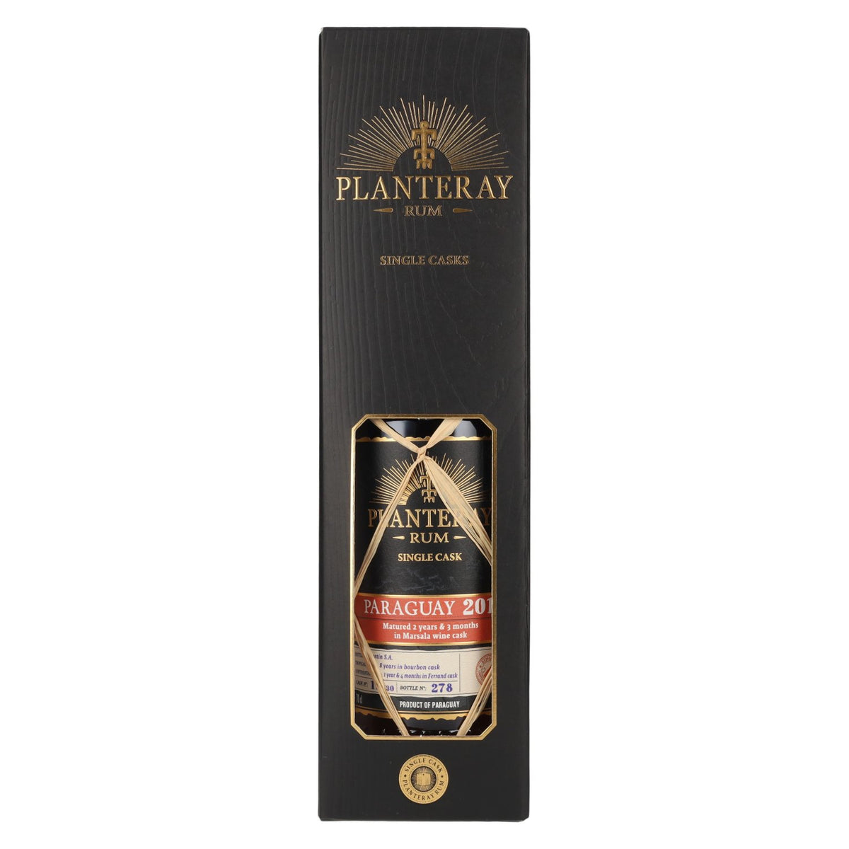 Planteray Rum PARAGUAY Single Cask Marsala Barrel 2014 45,4% vol. 0,7 l in geschenkverpakking