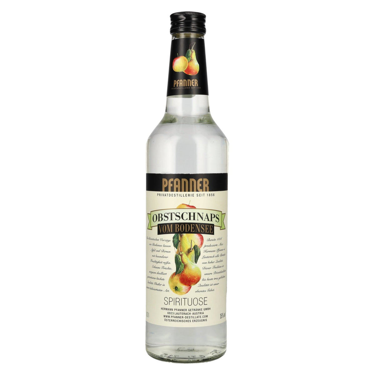 Eau-de-vie de fruits Pfanner du lac de Constance, 35 % vol., 0,7 l