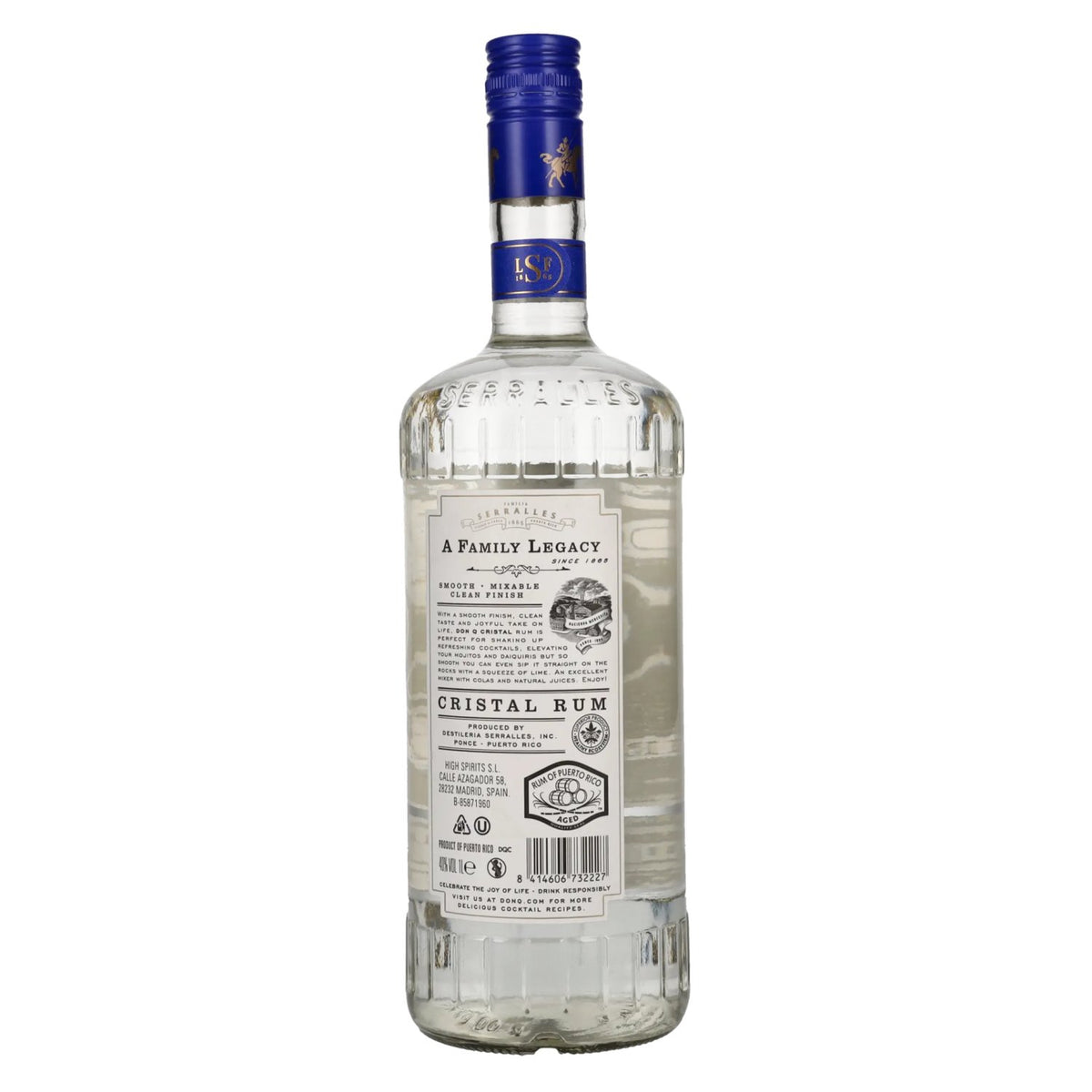 Don Q CRISTAL Puerto Ricaanse rum 40% vol. 1 l