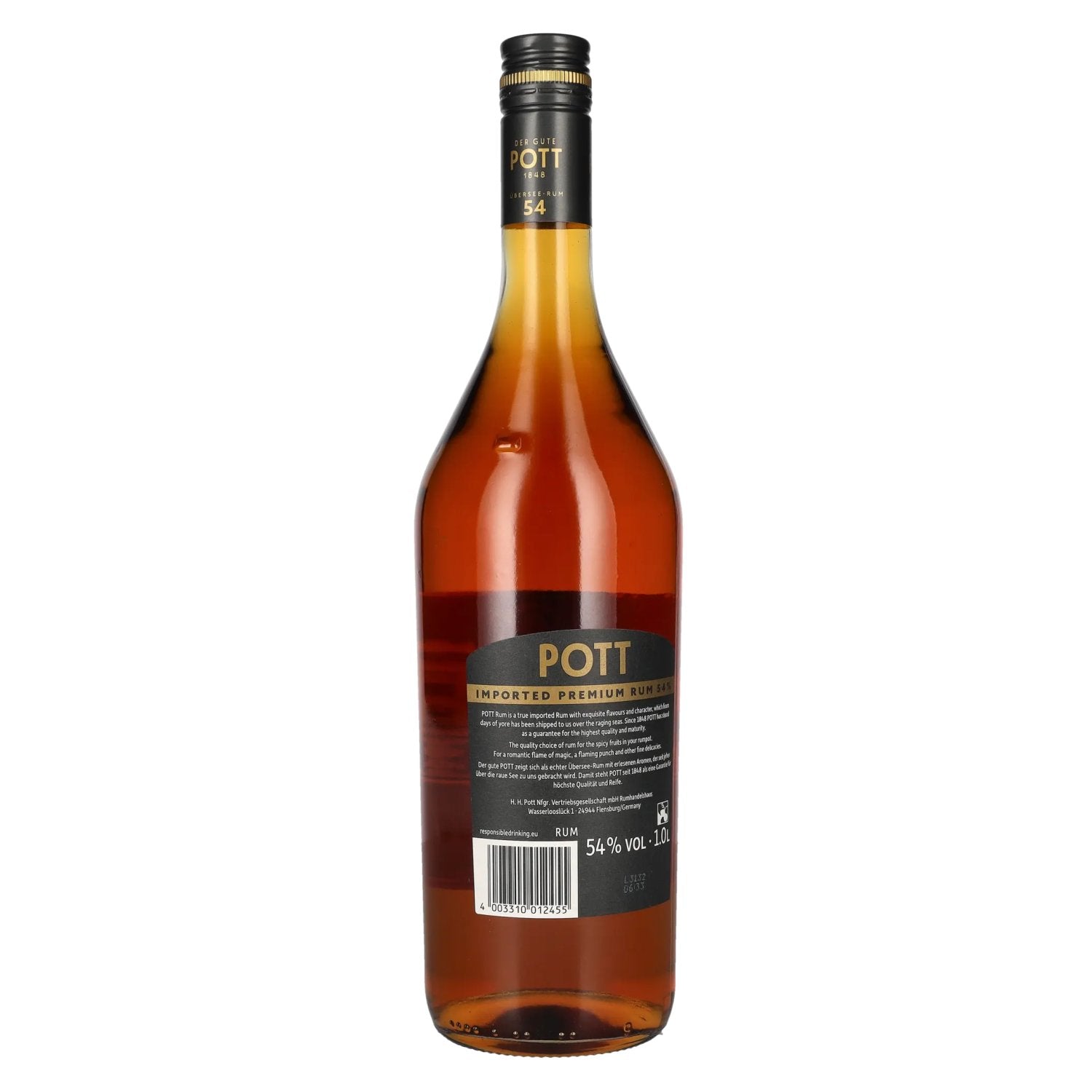 Rhum Pott 54% vol. 1l