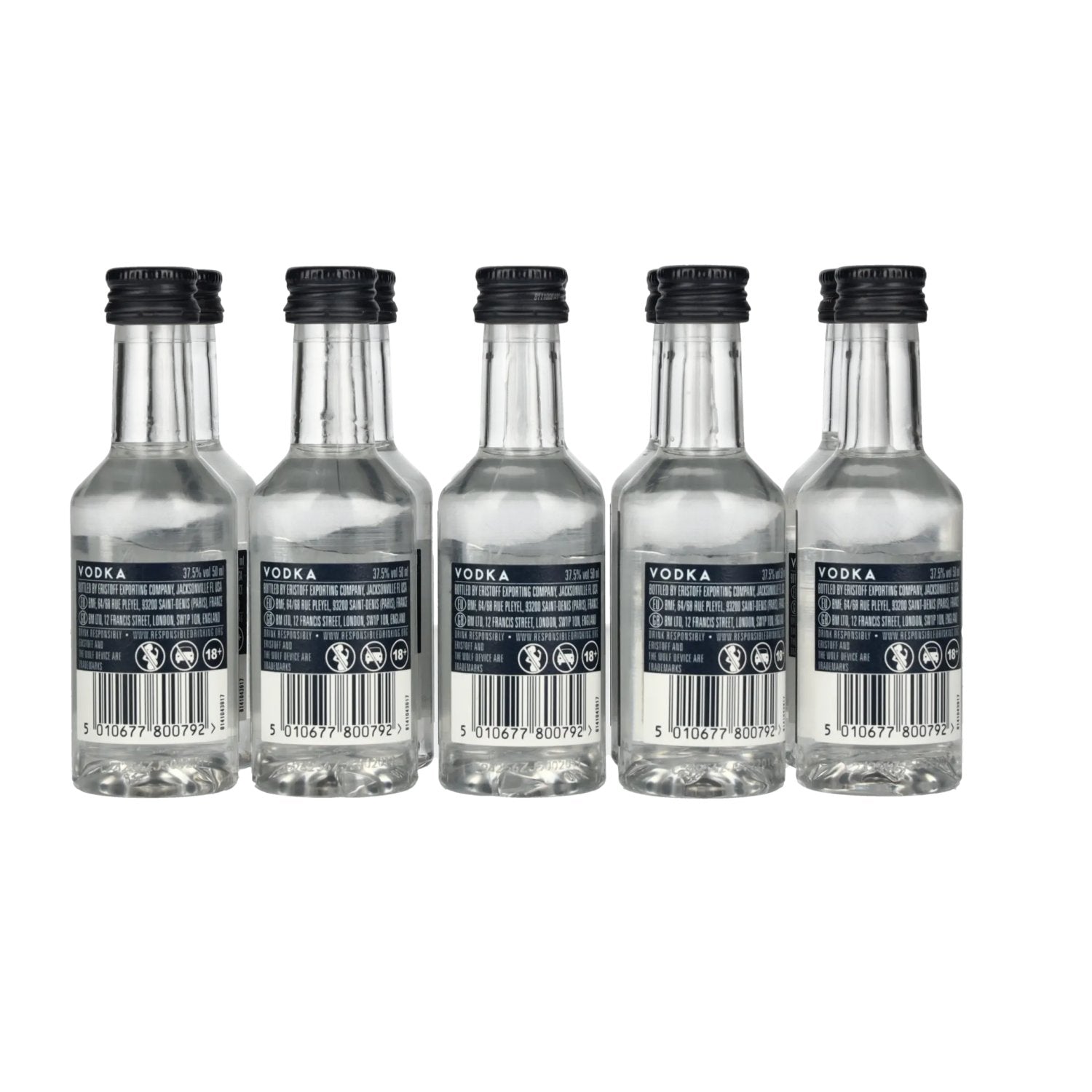 Eristoff Premium Vodka 37,5% Vol. 10x0,05l PET