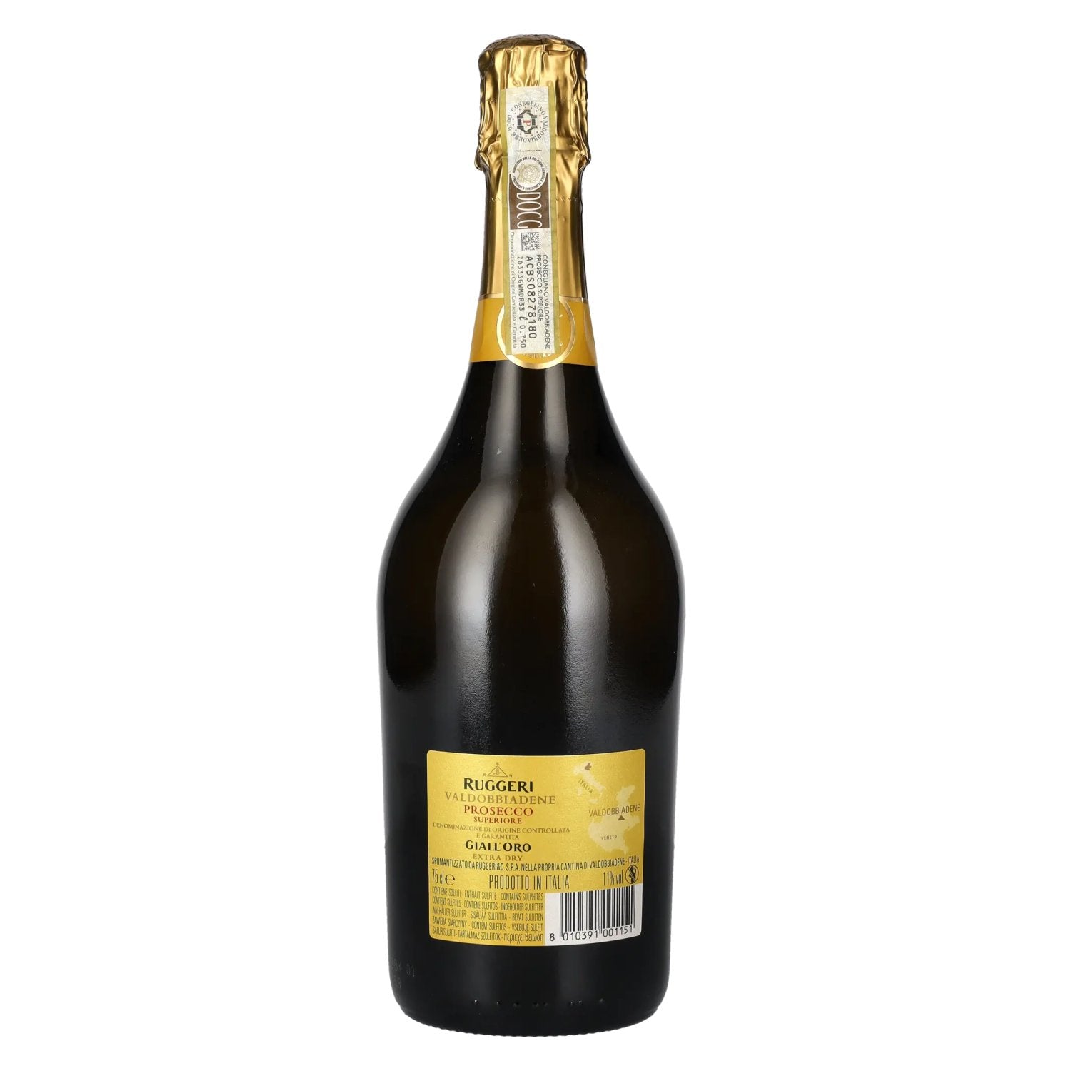 Ruggeri Giall' Oro Prosecco Superiore Extra Dry 11% Vol. 0,75l