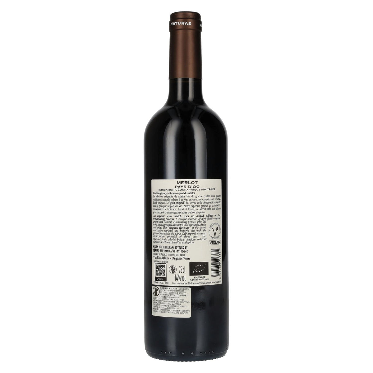 Gérard Bertrand Naturae Merlot Pays d'Oc 2024 14% vol. 0,75 l