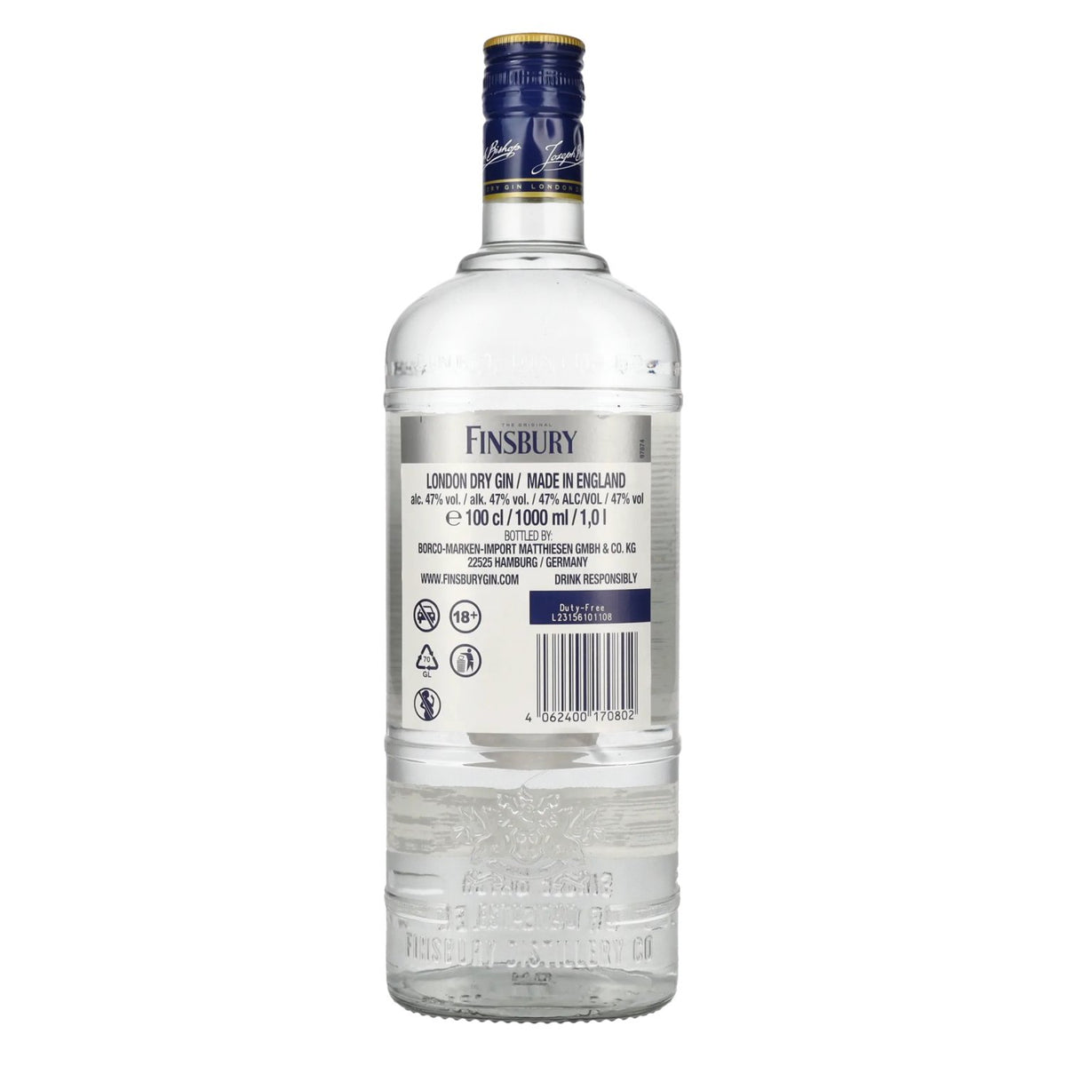 Finsbury 47 London Dry Gin Platinum Edition 47% Vol. 1l