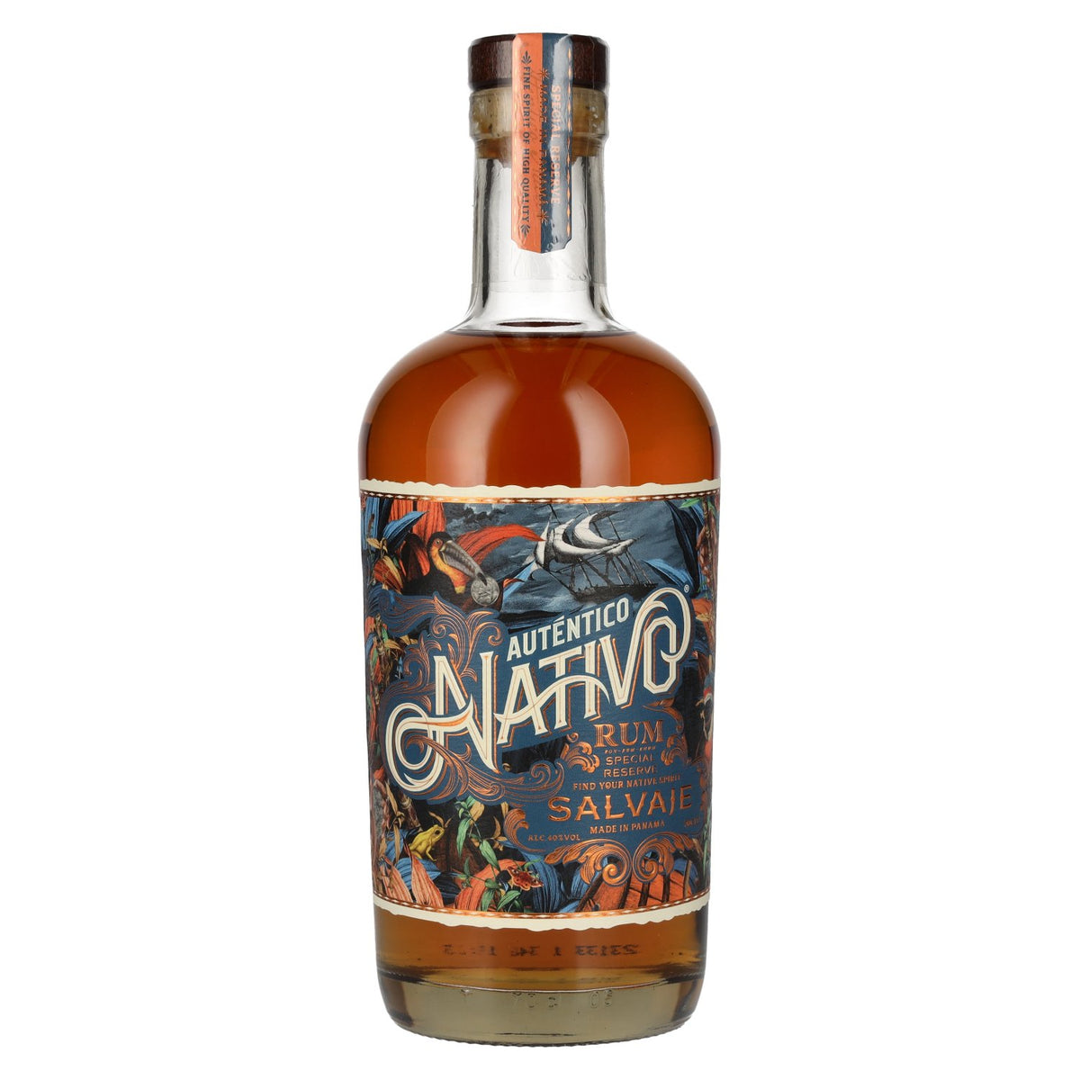 Auténtico Nativo Salvaje Special Reserve Rum 40% ABV 0.7l
