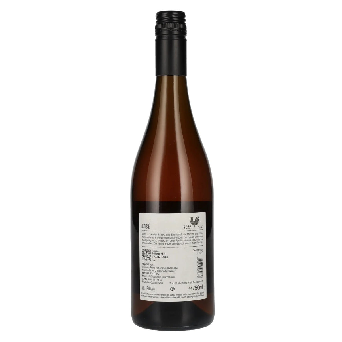 Franz Hahn Rosé 2022 12% ABV 0.75 l