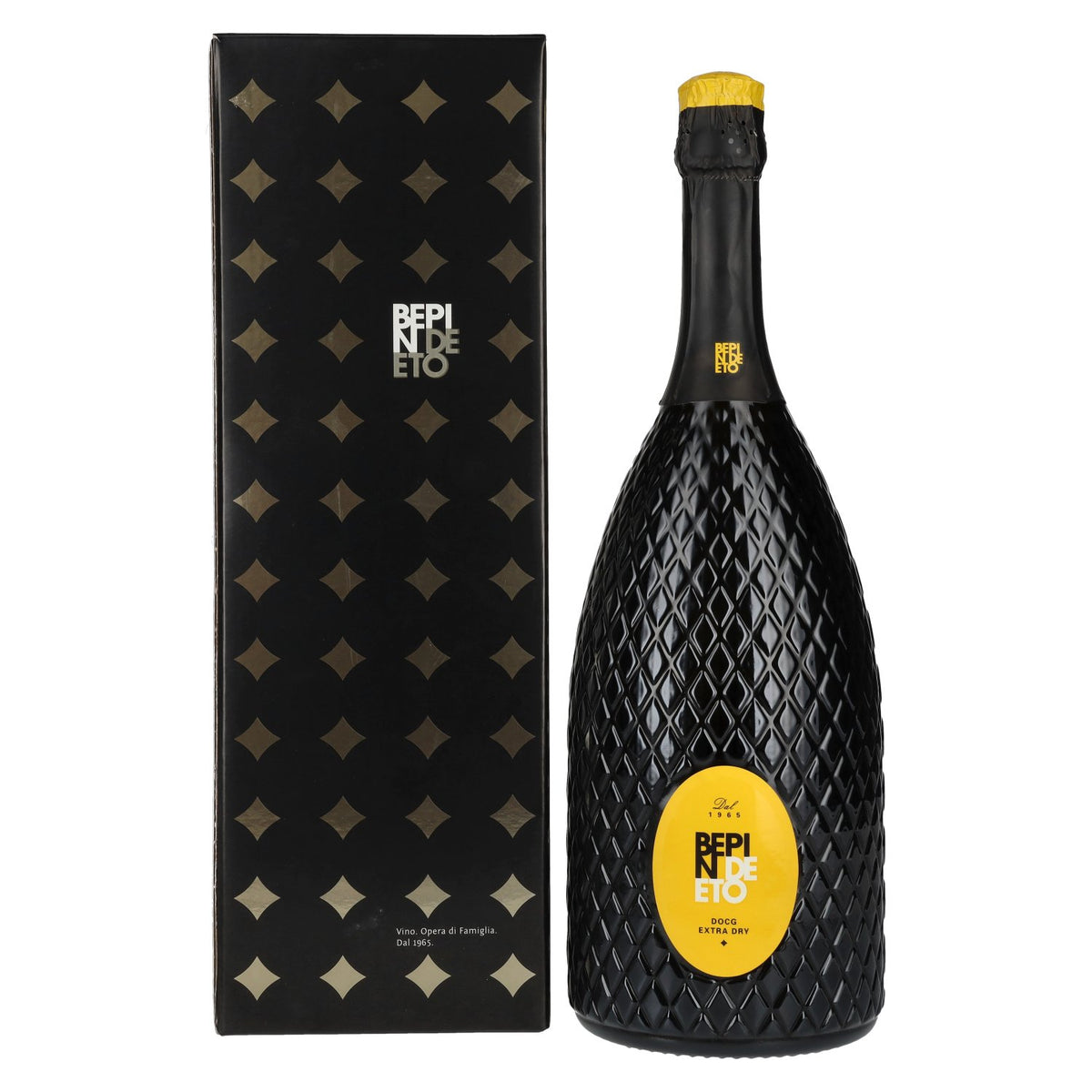 Bepin De Eto Prosecco Superiore Extra Dry Millesimato DOCG 2024 11,5 % vol. 1,5 l dans un coffret cadeau