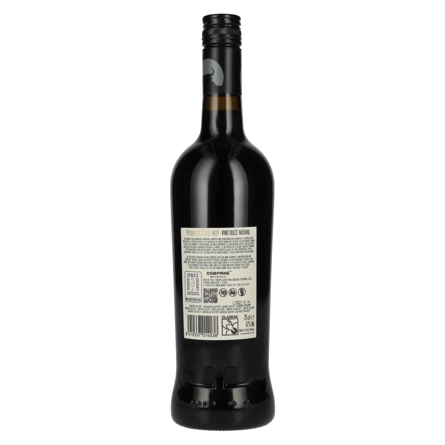 Osborne Pedro Ximénez 1827 Sherry 17% Vol. 0,75l