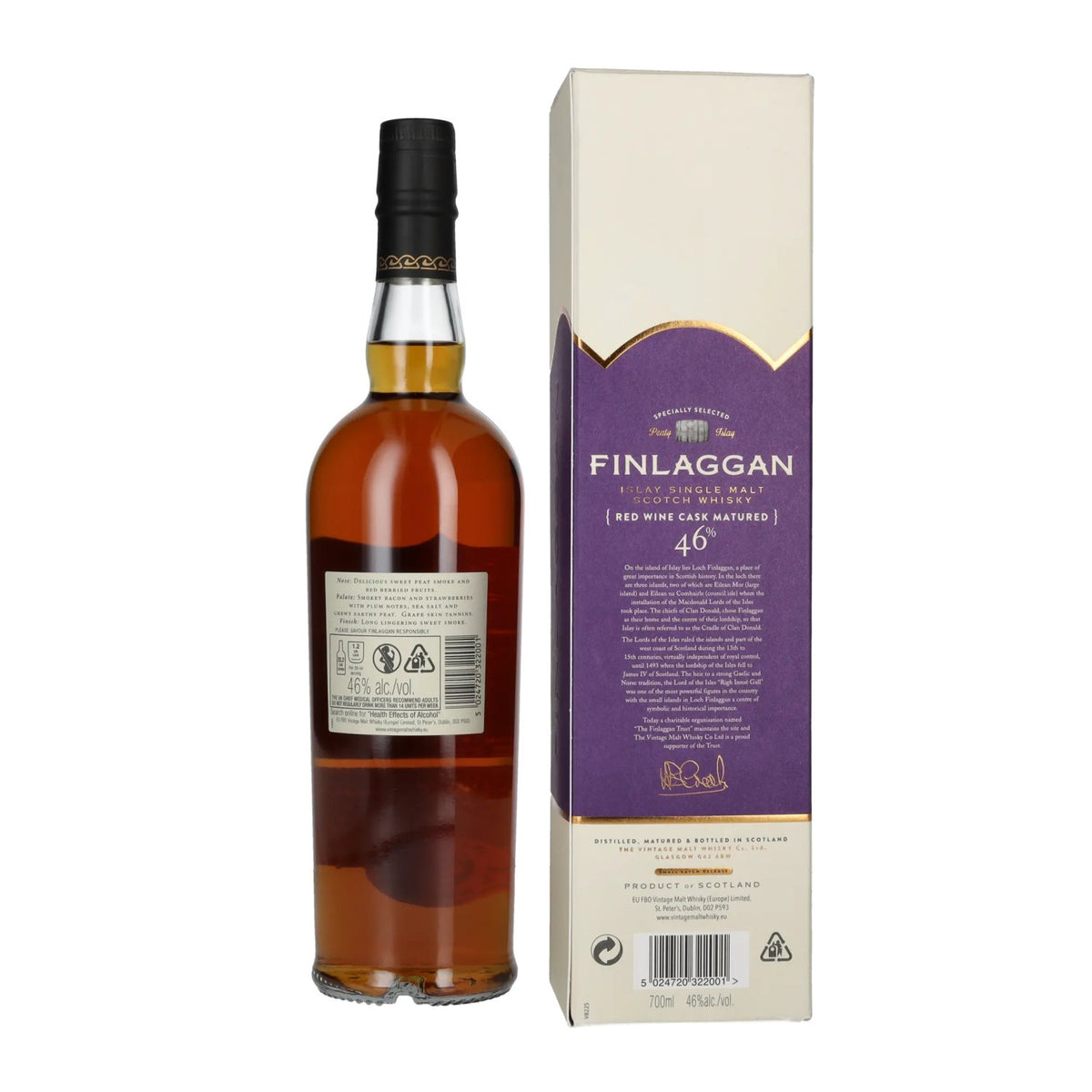 Finlaggan RED WINE CASK MATURED Islay Single Malt Whisky 46% vol. 0.7 l in a gift box