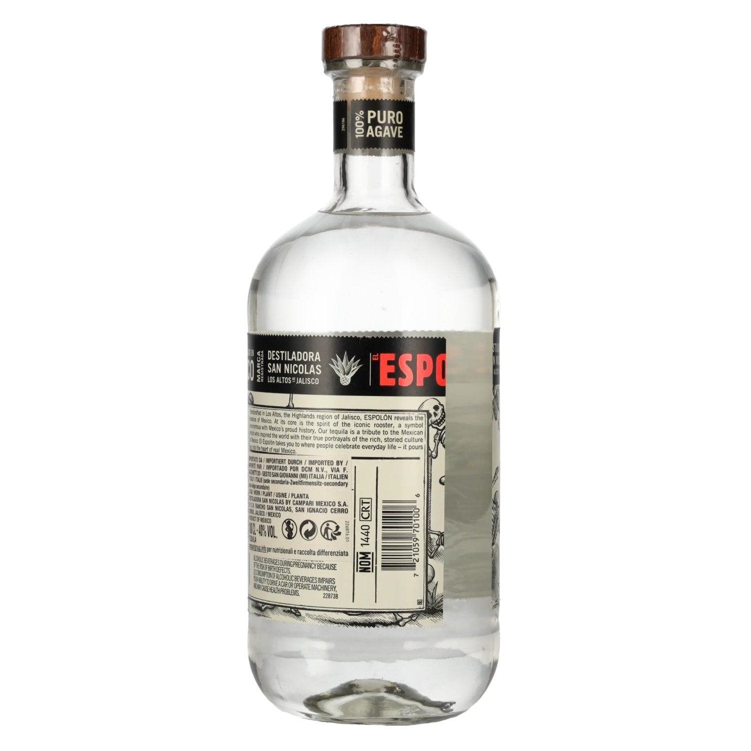 Espolón Blanco 100% Puro Agave 40% Vol. 1l