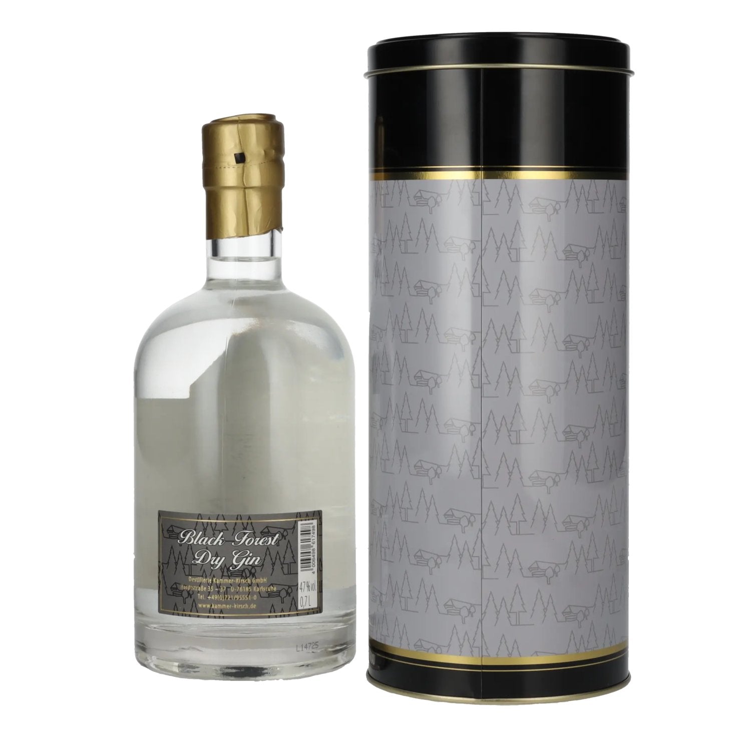 Black Forest Dry Gin 47% vol. 0,7l en Tinbox