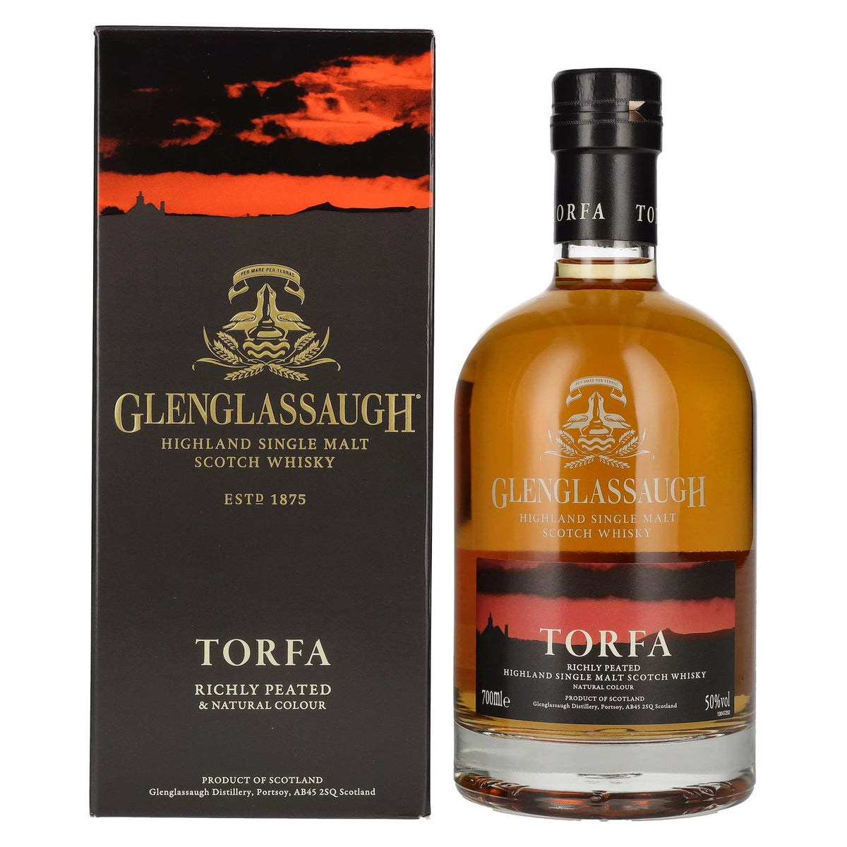 Glenglassaugh TORFA Highland Single Malt Scotch Whisky, 50% ABV, 0.7l, in a gift box