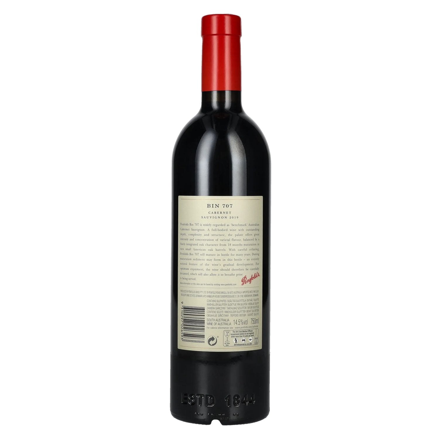 Penfolds BIN 707 Cabernet Sauvignon 2019 14,5% Vol. 0,75l