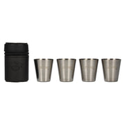 Jack Daniel's Shot Cups in Kunstledertasche