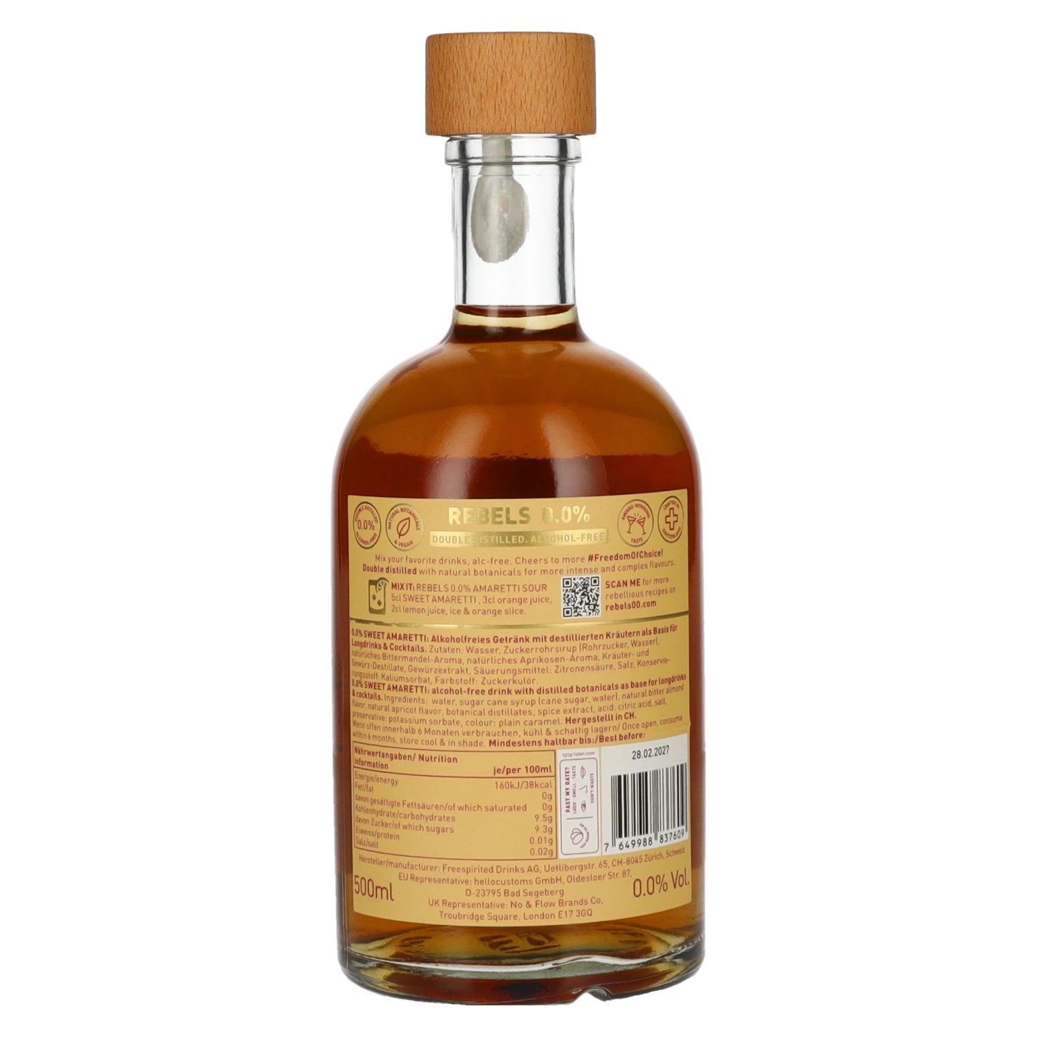 Rebels 0.0% Cheers Revolutie Zoete Amaretti Alcoholvrij 0.5l